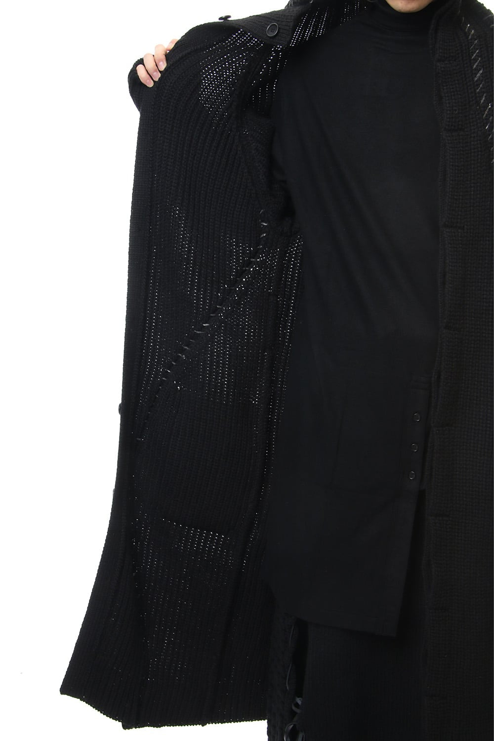 Embroidery Switching Coat