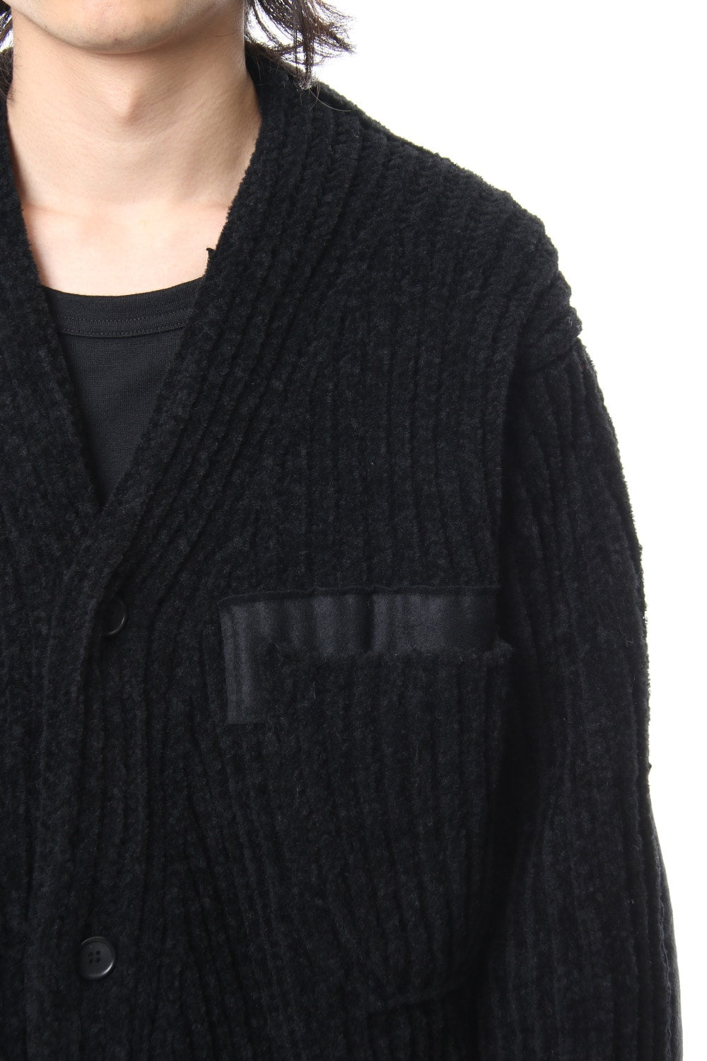 Chenille knit V Cardigan