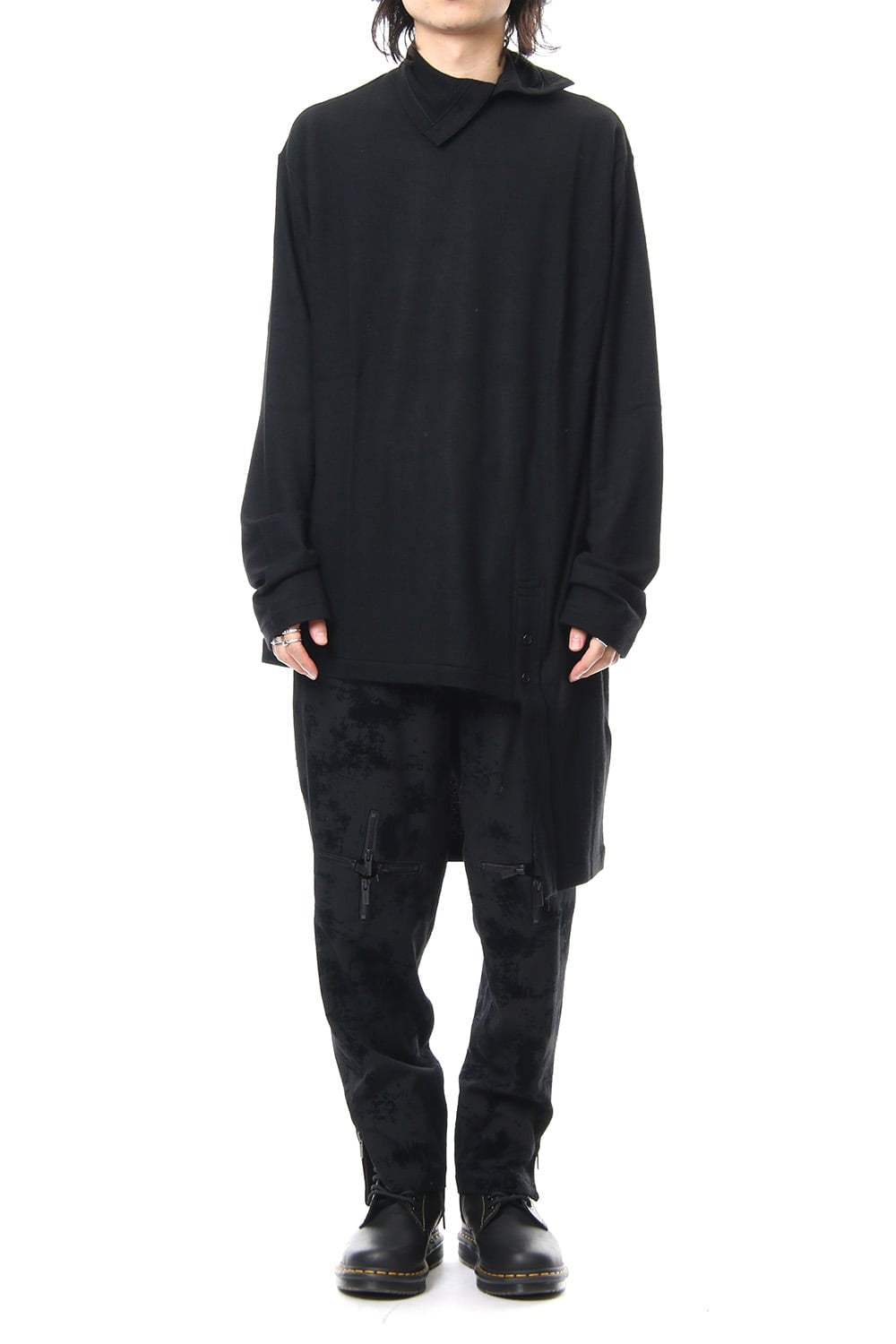 Knee Cross Fastener Pants