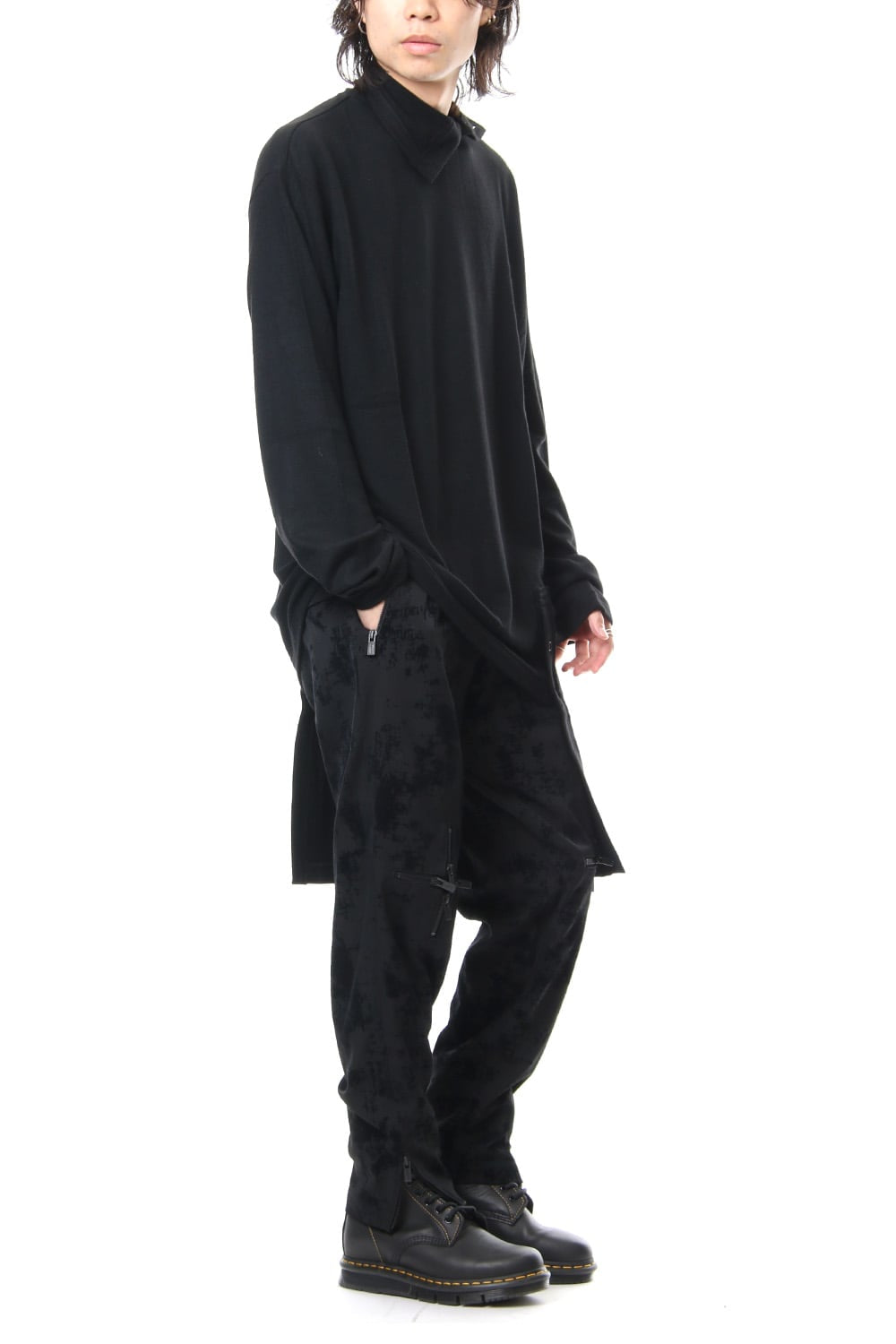 Knee Cross Fastener Pants