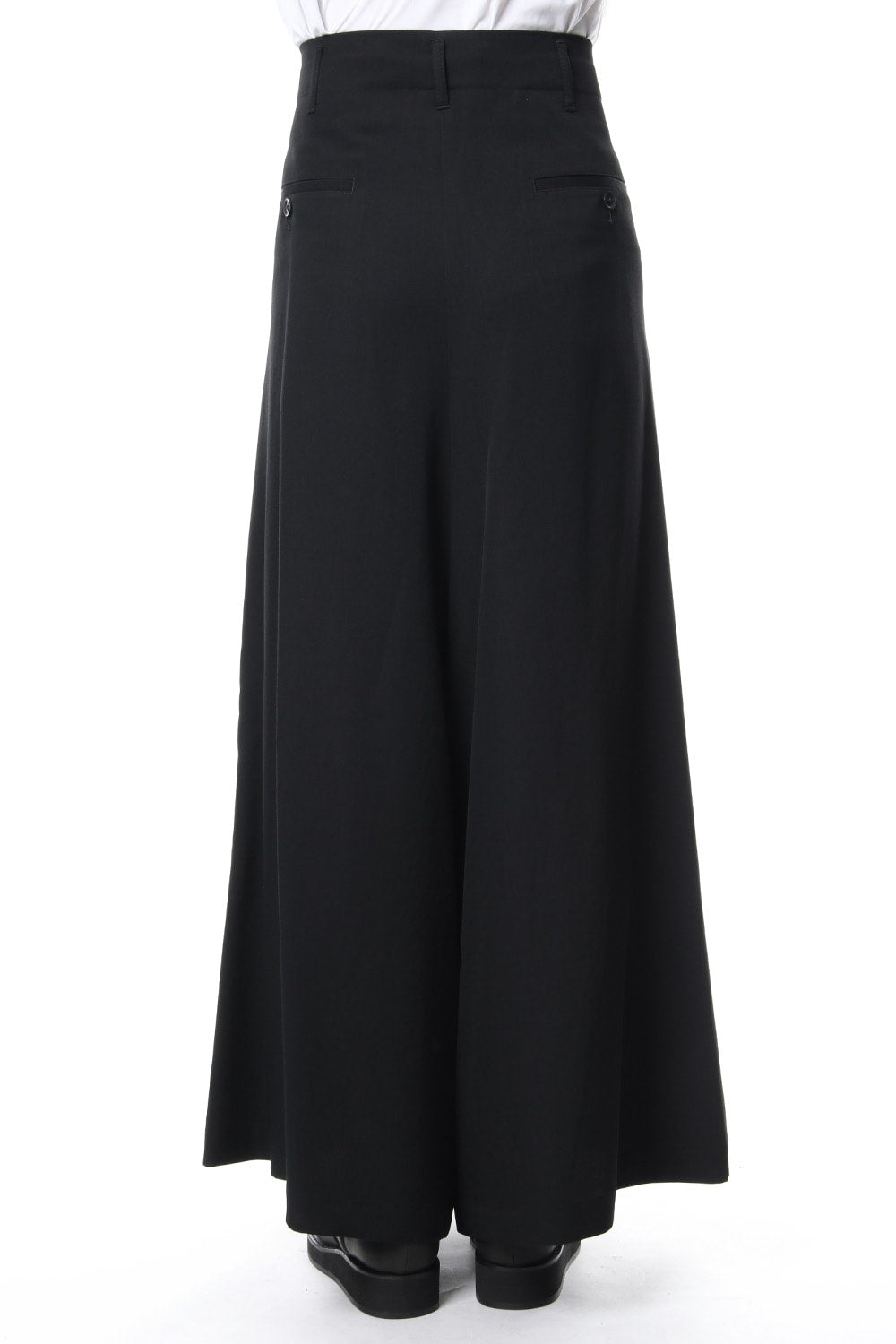 Flare Pants Wrinkled Gabrdine