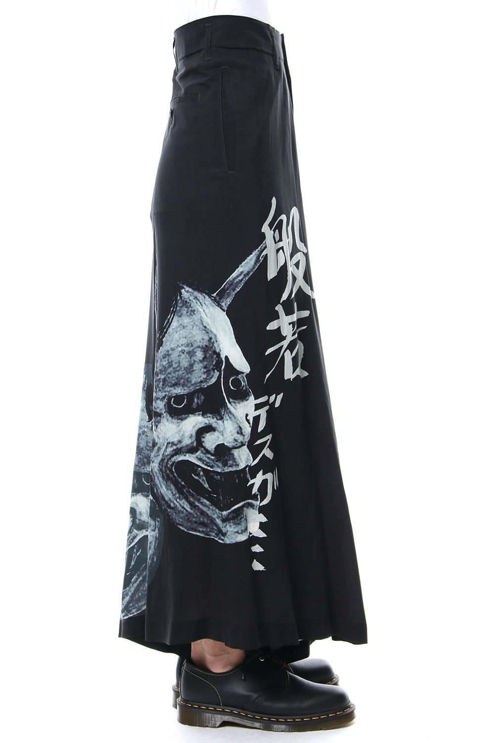 Discharge Printing Hannya Flare Pants