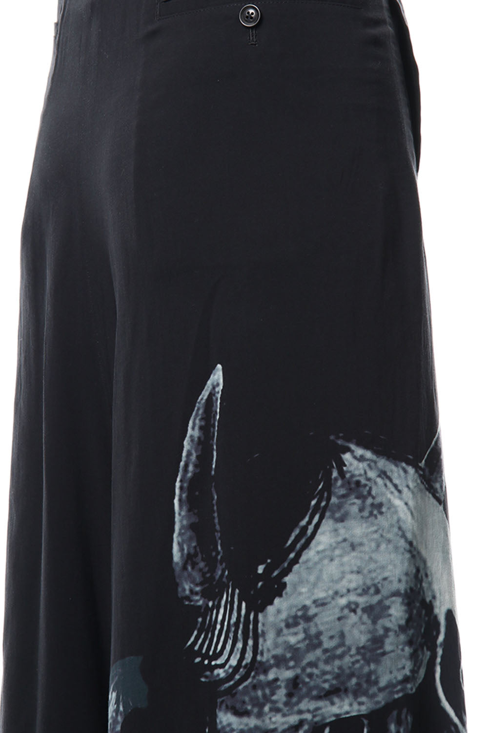 Discharge Printing Hannya Flare Pants