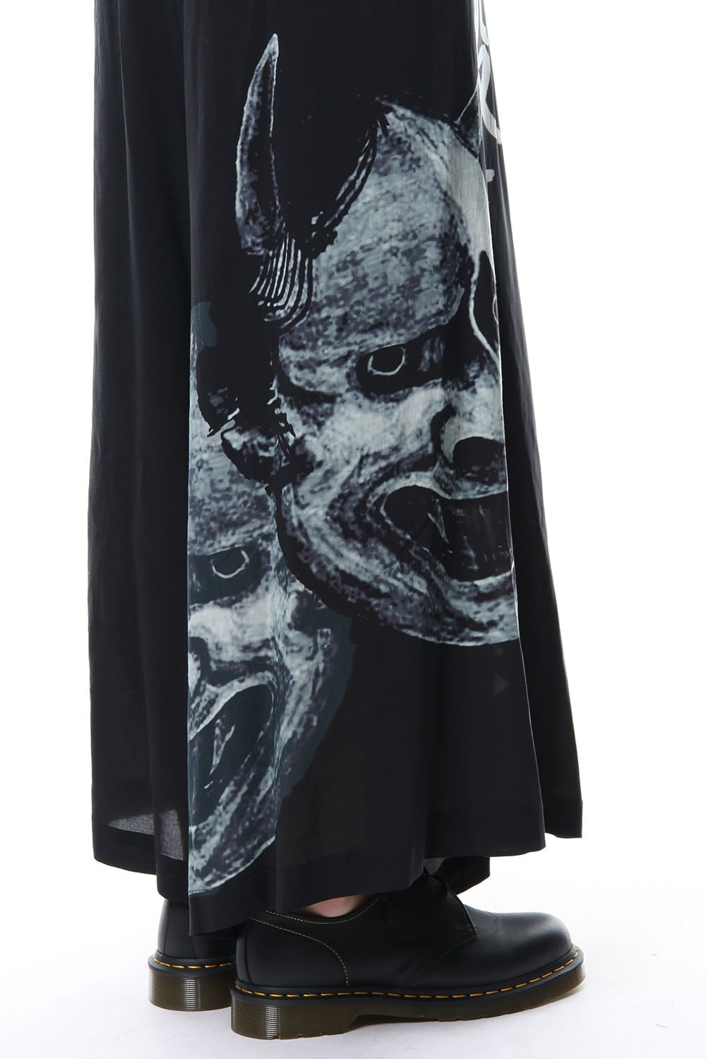 Discharge Printing Hannya Flare Pants