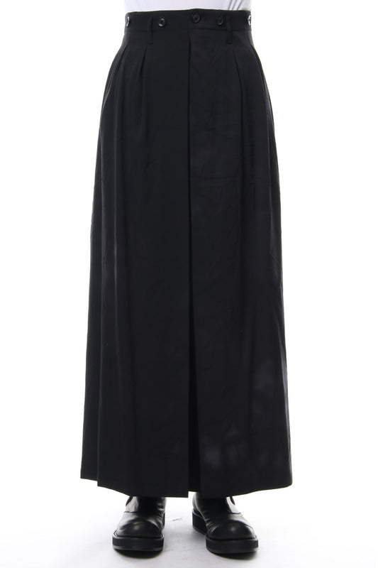 Front Pleated Uneven Dyeing Wrinkled Gabardine