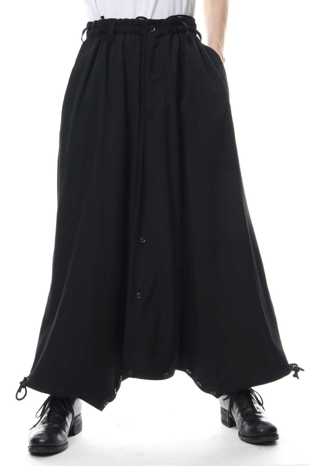 Sarouel Skirt Wrinkled Gabardine 