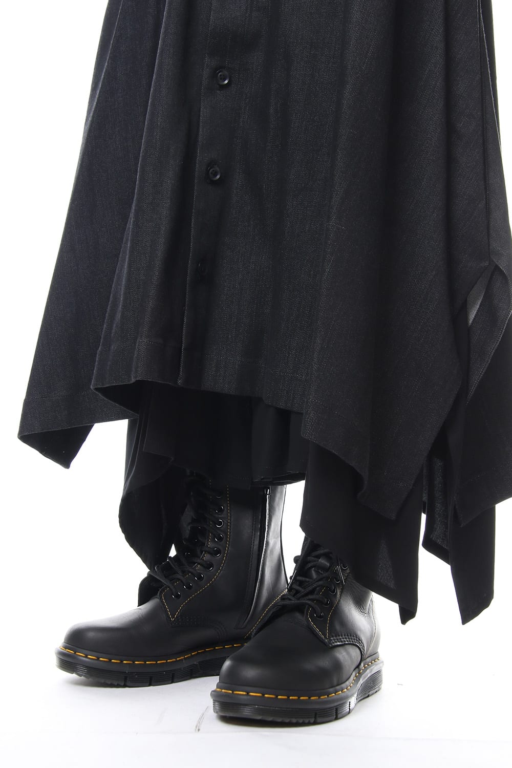 Rayon cotton Denim Waist Belt Skirt