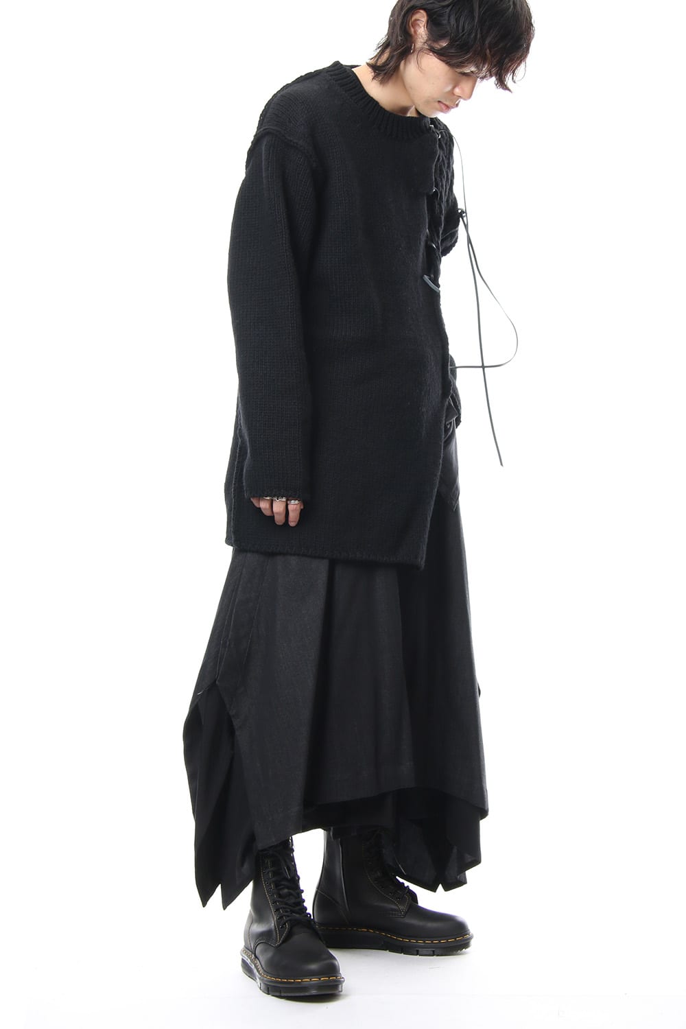 Rayon cotton Denim Waist Belt Skirt