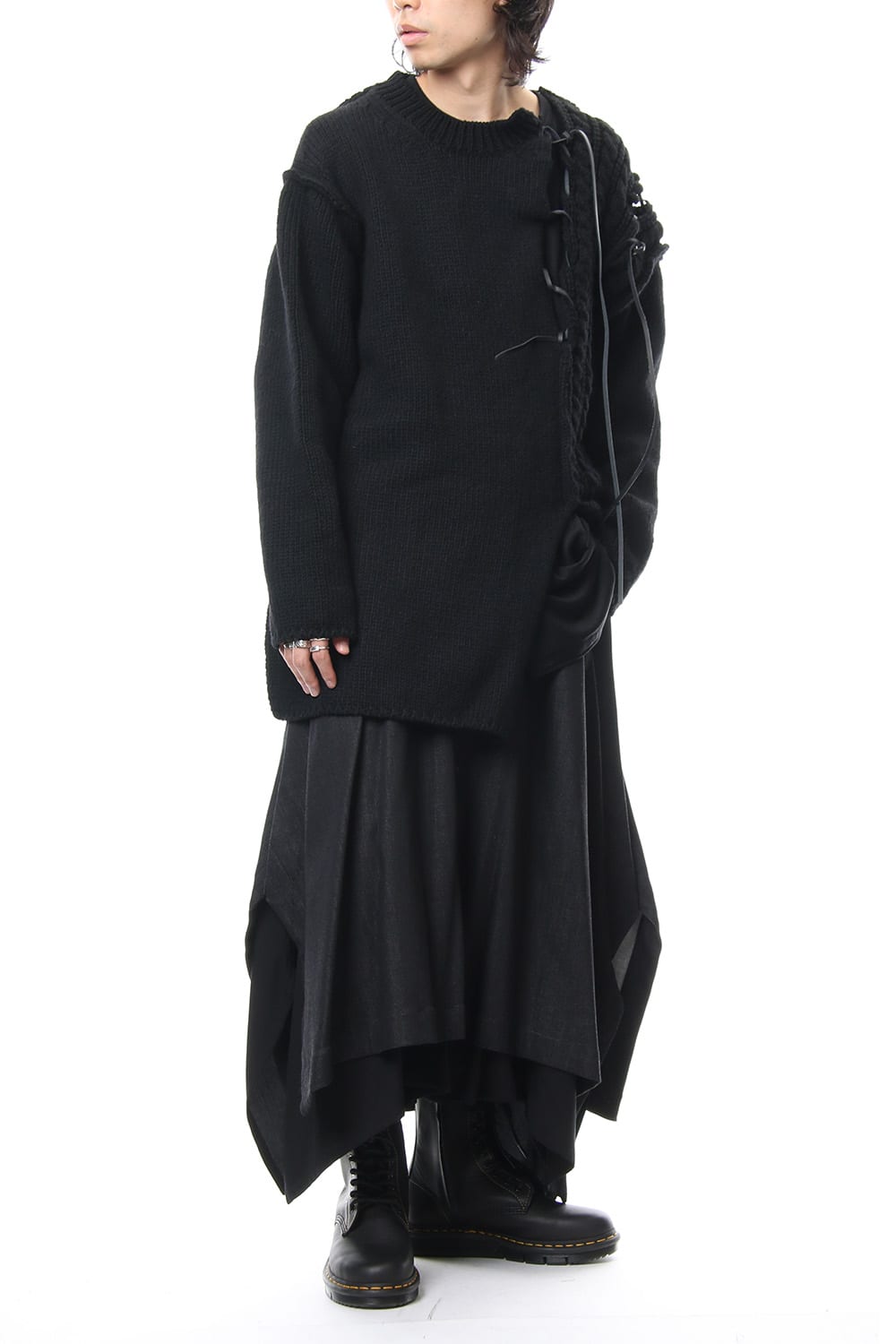 Rayon cotton Denim Waist Belt Skirt