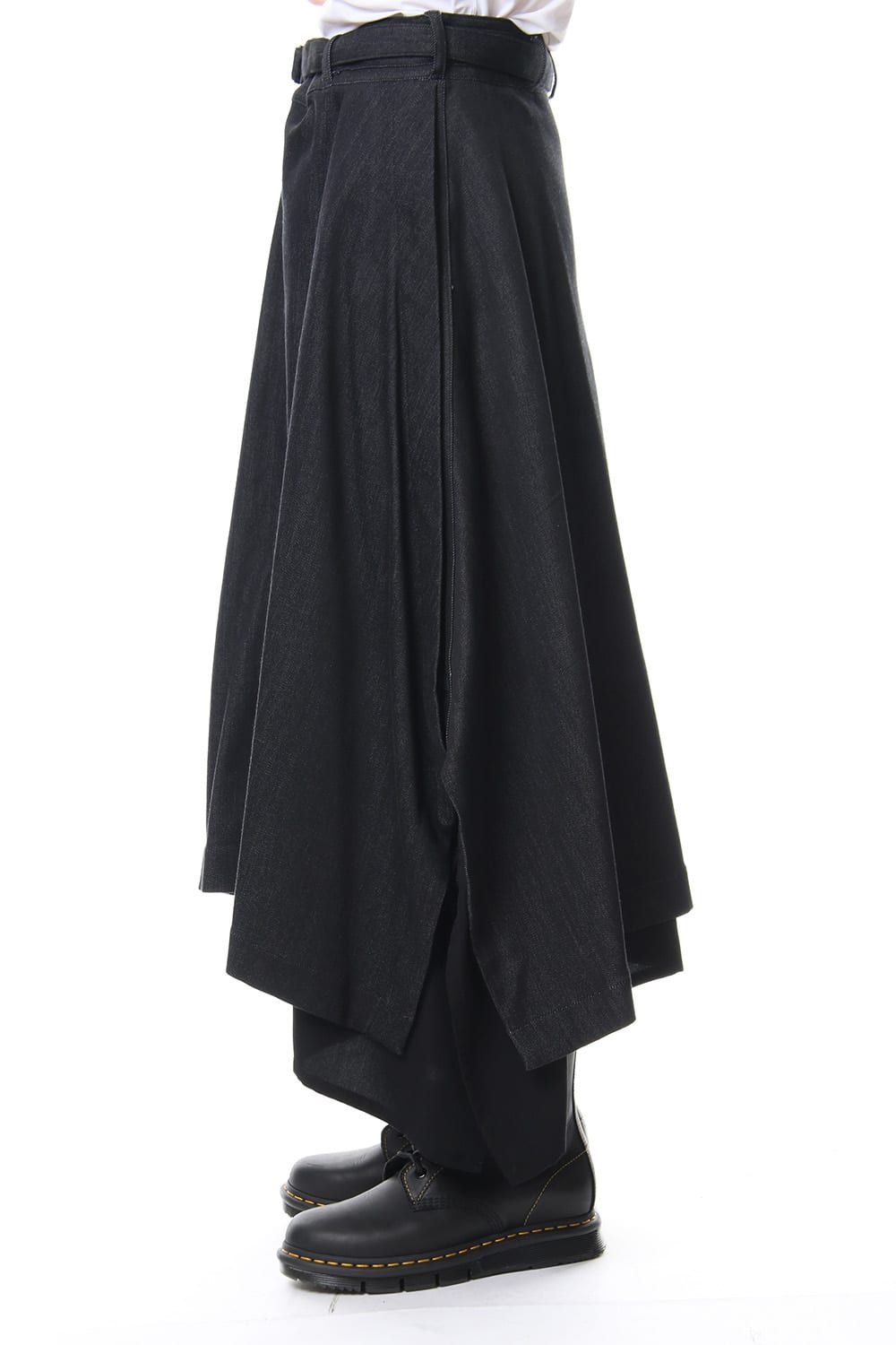 Rayon cotton Denim Waist Belt Skirt