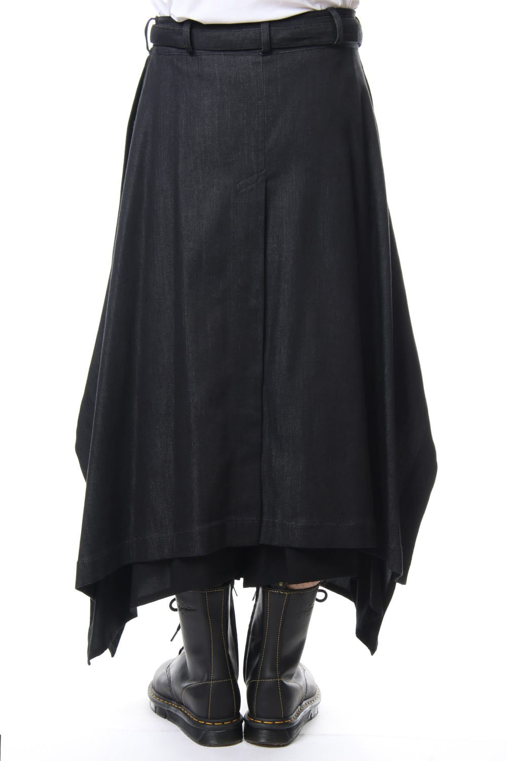 Rayon cotton Denim Waist Belt Skirt
