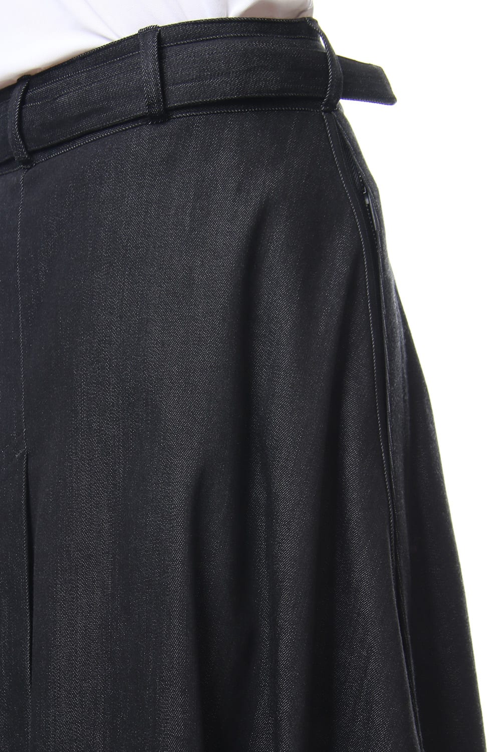 Rayon cotton Denim Waist Belt Skirt