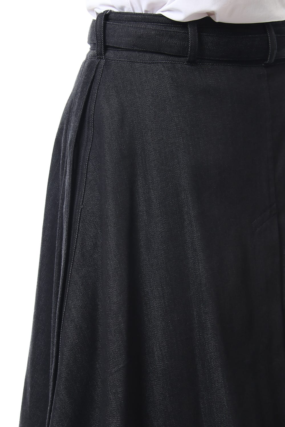 Rayon cotton Denim Waist Belt Skirt