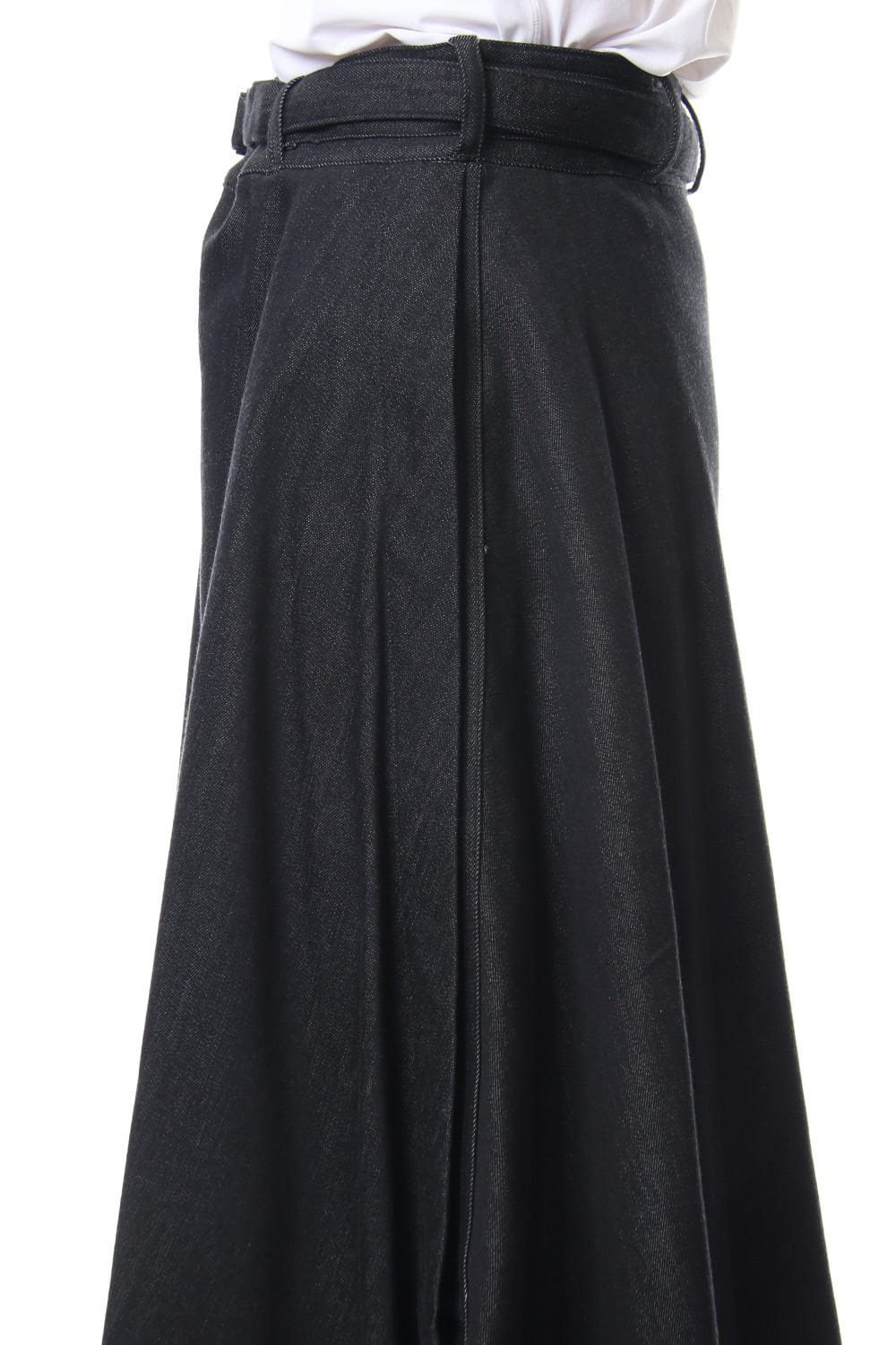 Rayon cotton Denim Waist Belt Skirt