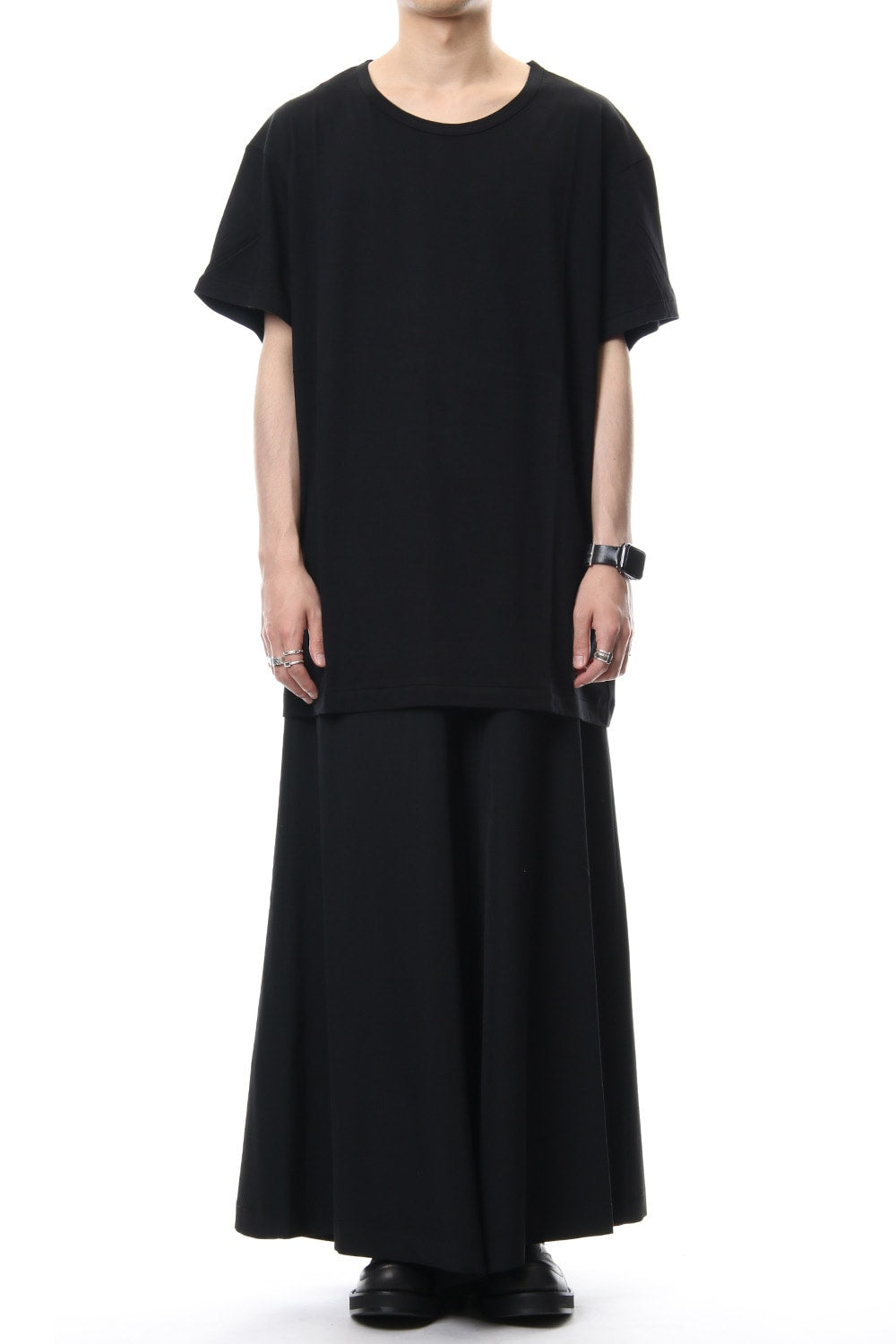 Round neck short sleeve 30/- Shankar Jersey stitch Black