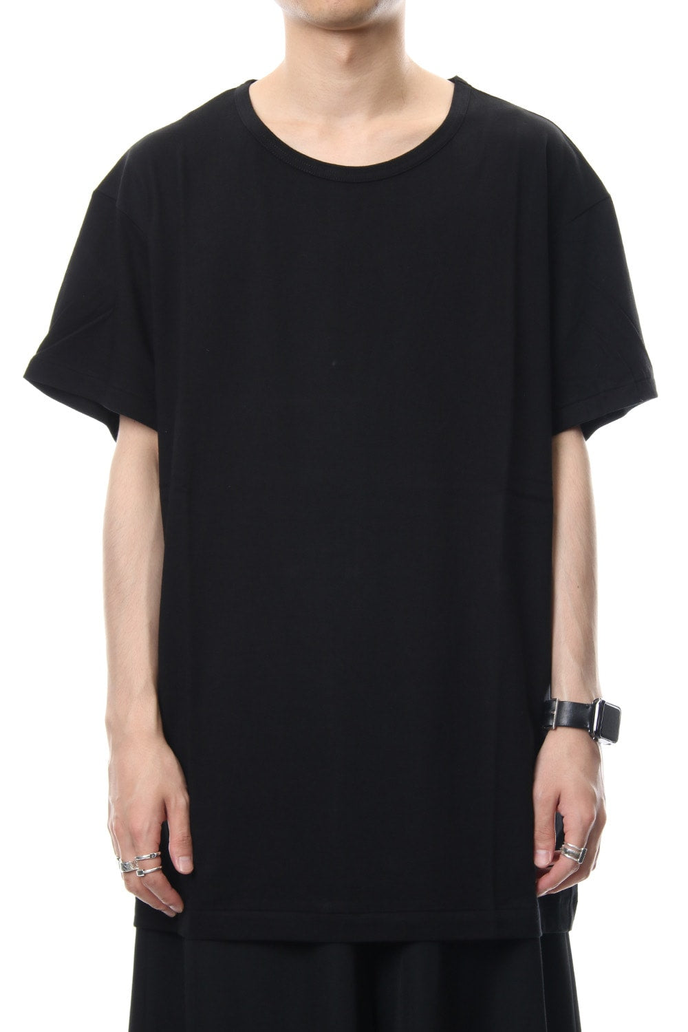 Round neck short sleeve 30/- Shankar Jersey stitch Black
