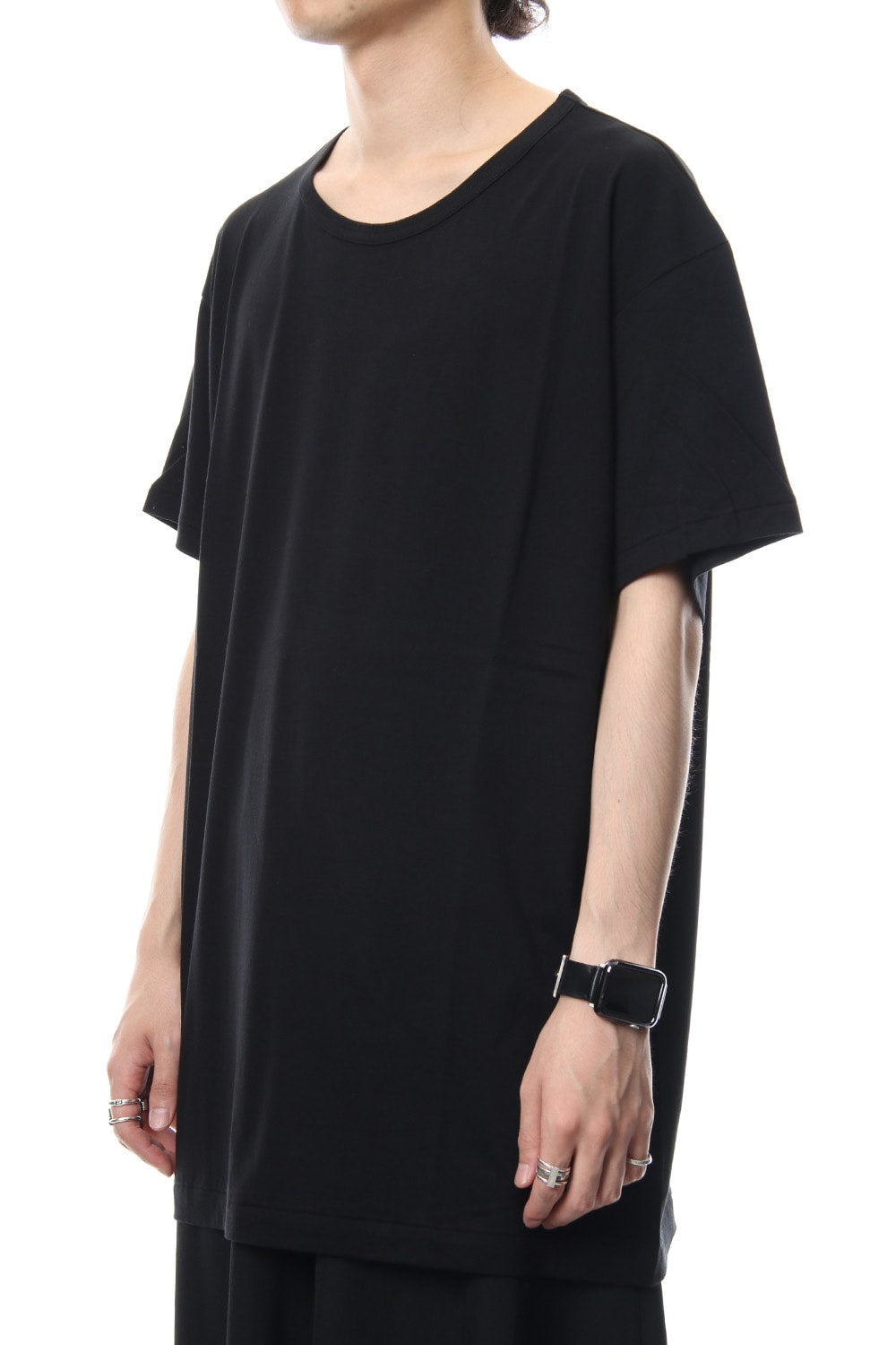 Round neck short sleeve 30/- Shankar Jersey stitch Black