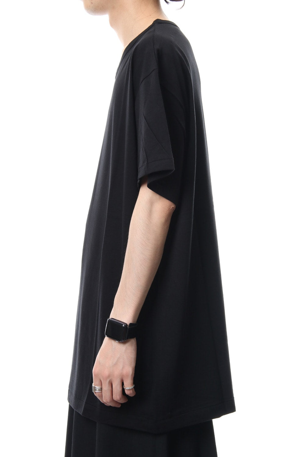 Round neck short sleeve 30/- Shankar Jersey stitch Black