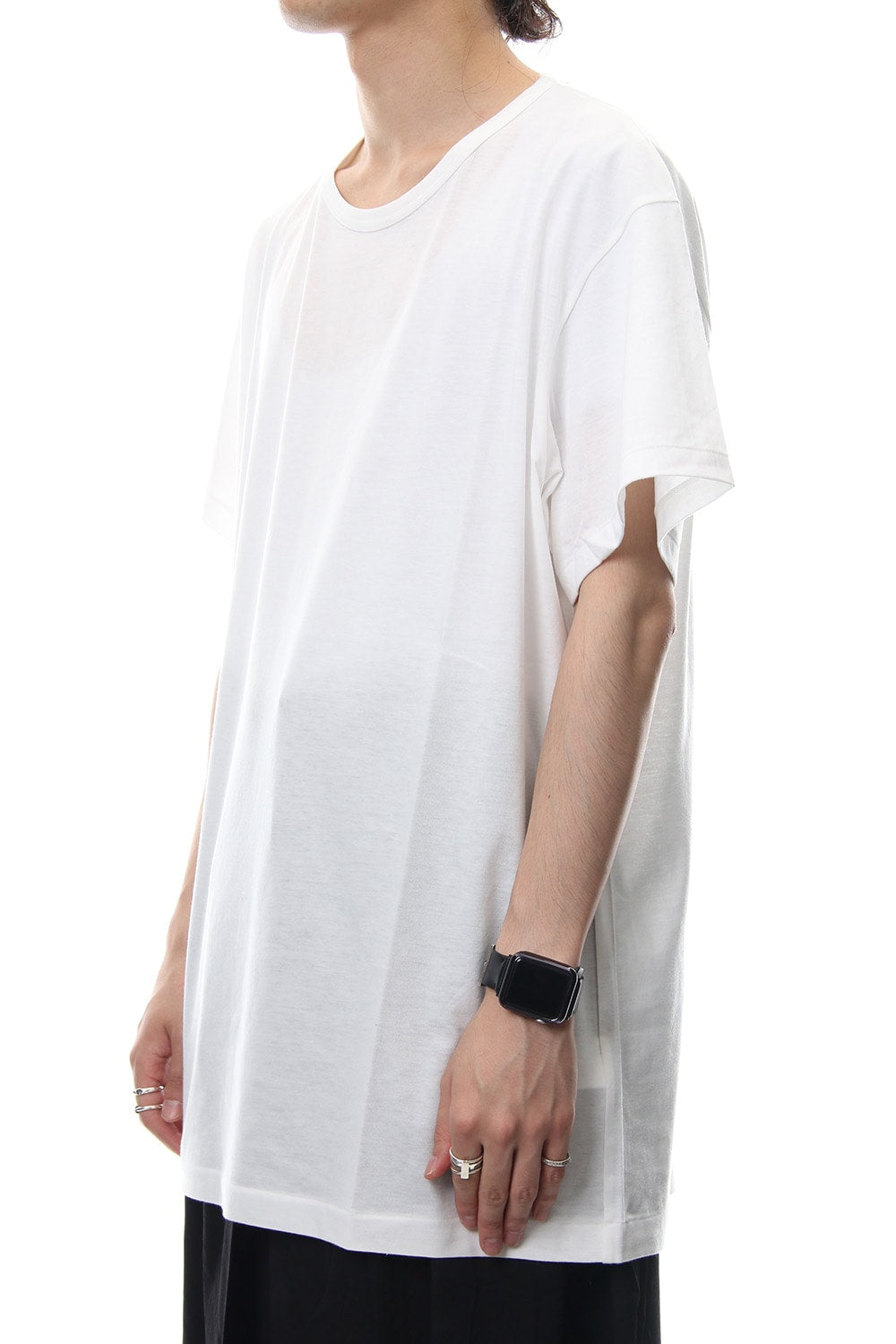 Round neck short sleeve 30/- Shankar Jersey stitch Off White