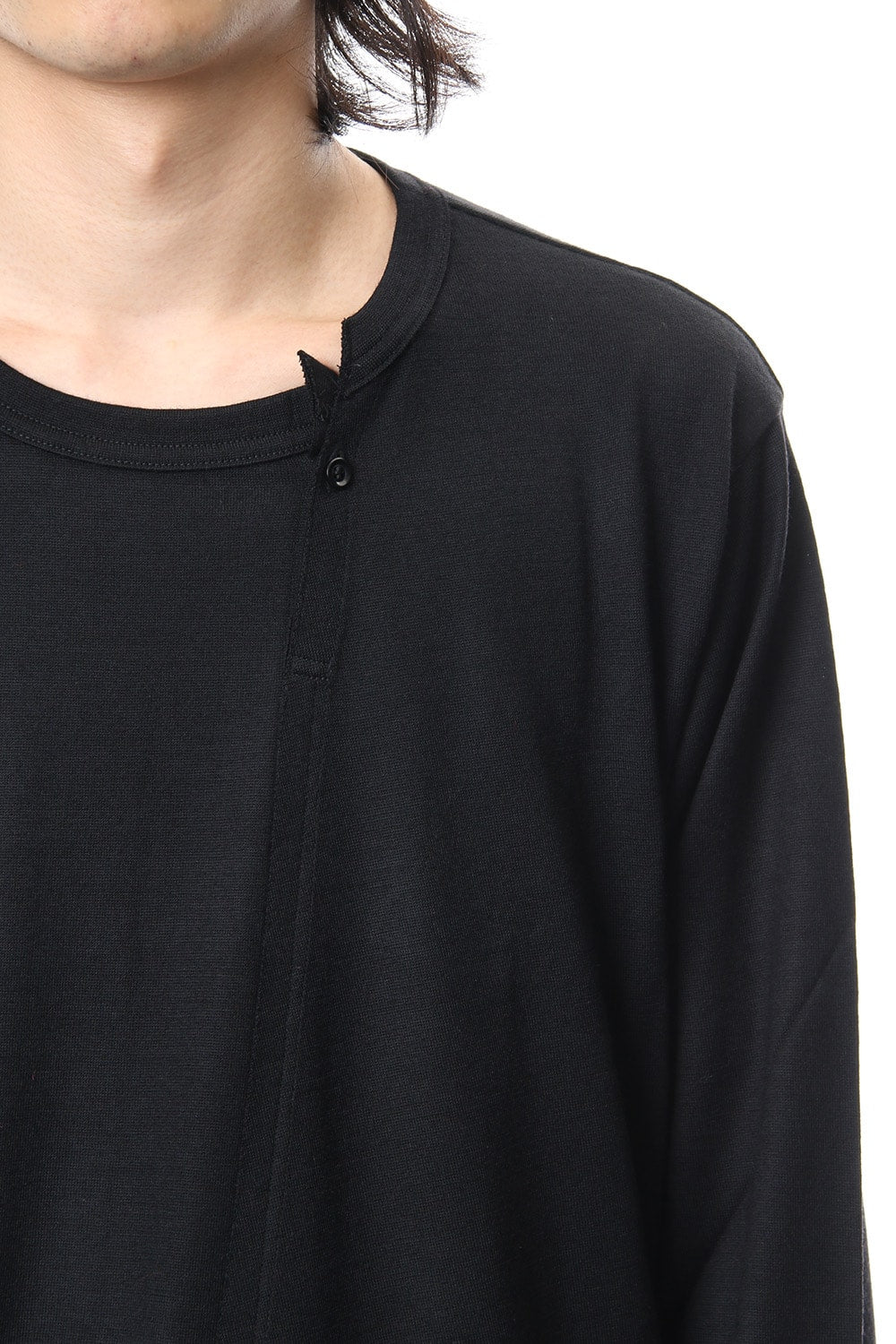 Diagonal switch long sleeve 2/48 washable wool