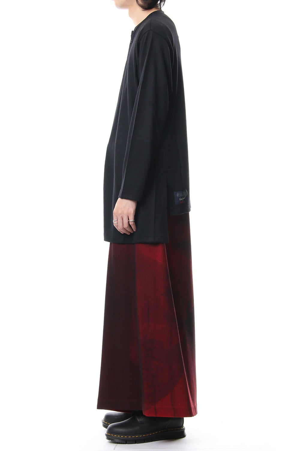 Diagonal switch long sleeve 2/48 washable wool