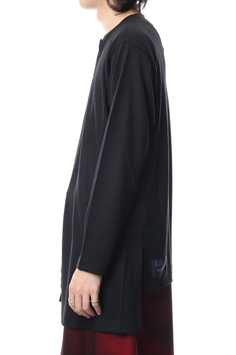 Diagonal switch long sleeve 2/48 washable wool