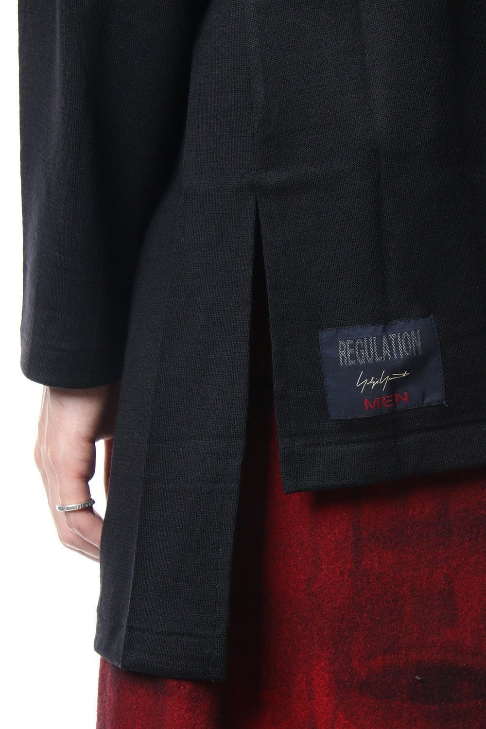 Diagonal switch long sleeve 2/48 washable wool