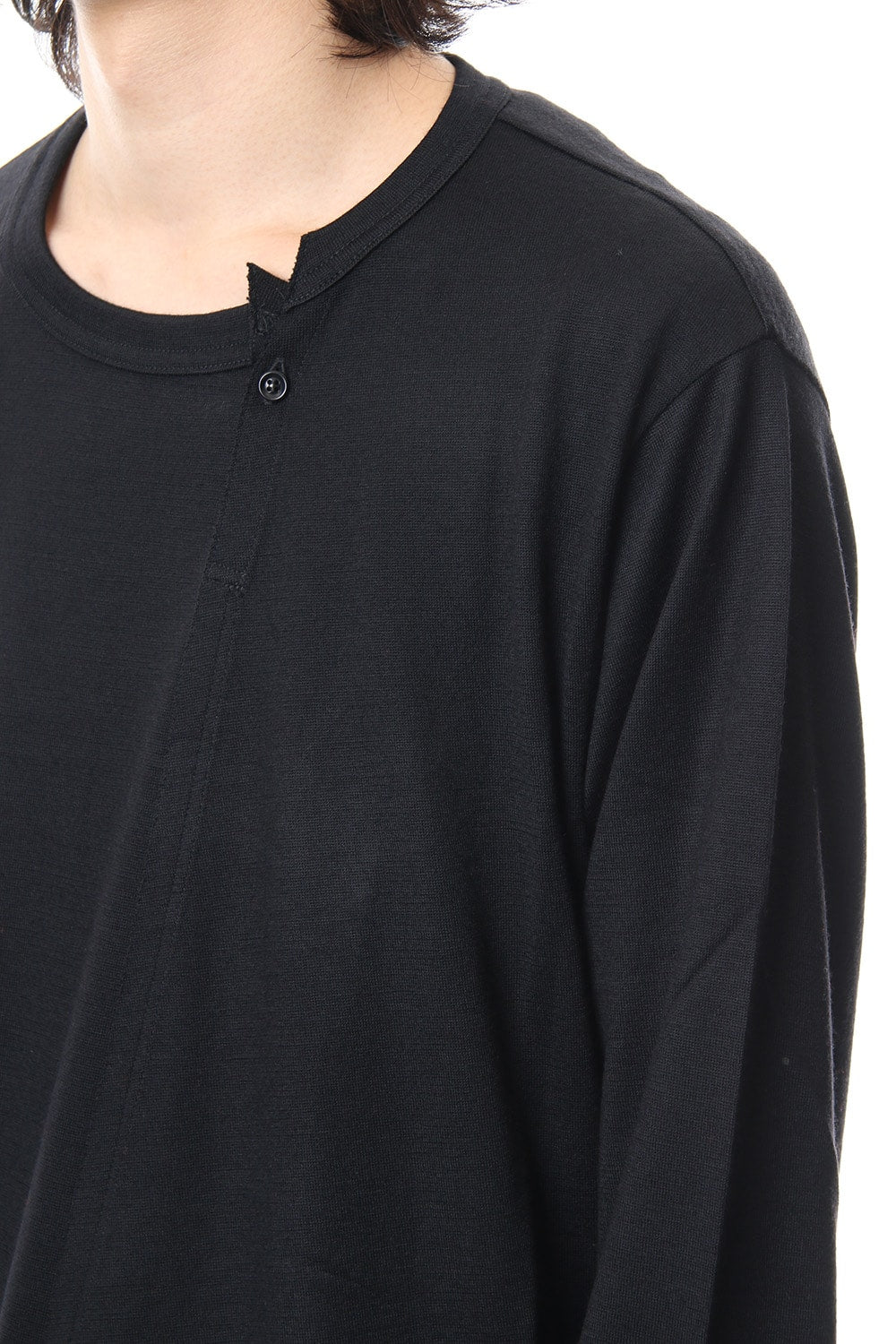 Diagonal switch long sleeve 2/48 washable wool