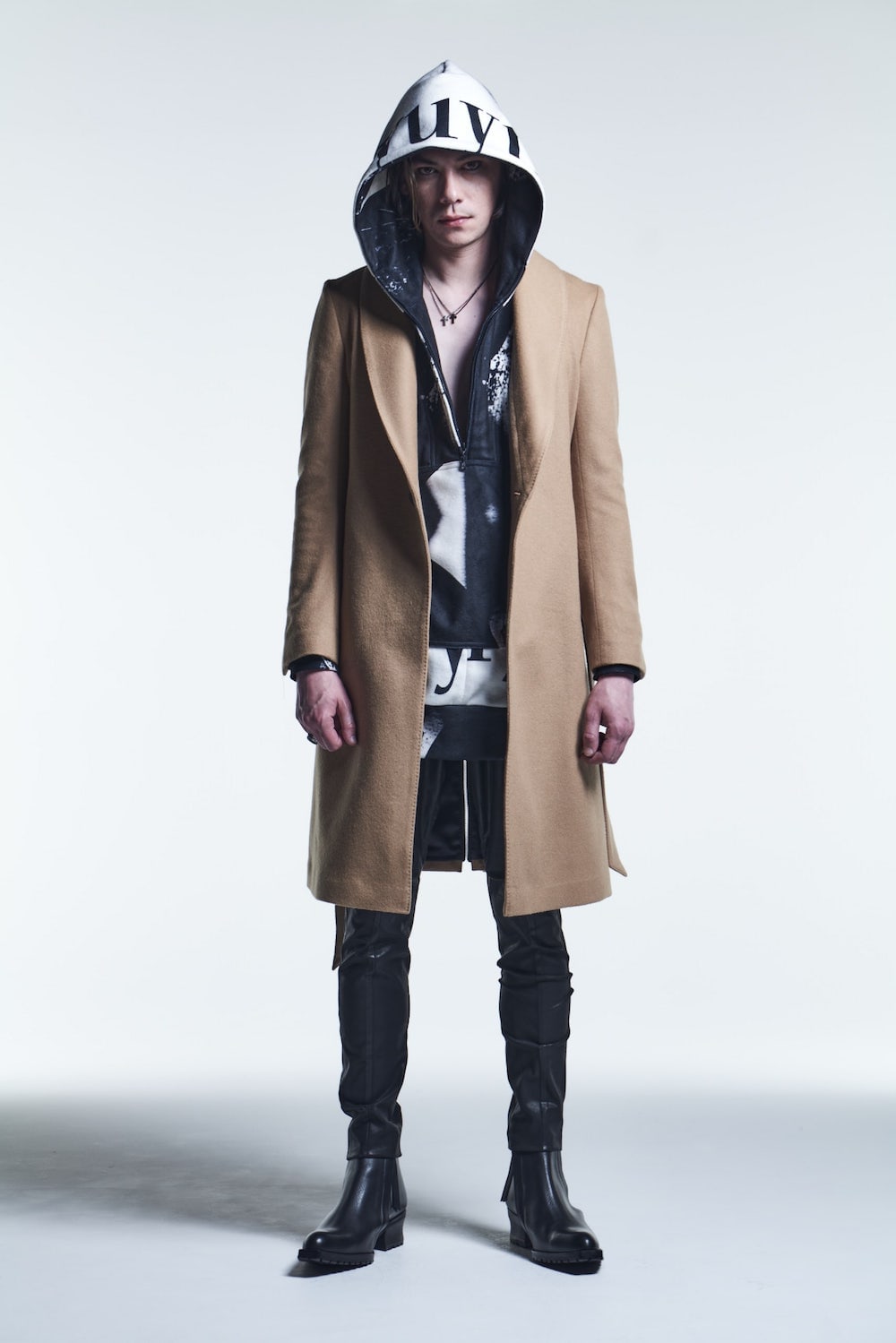 Shawl Collar Coat Camel