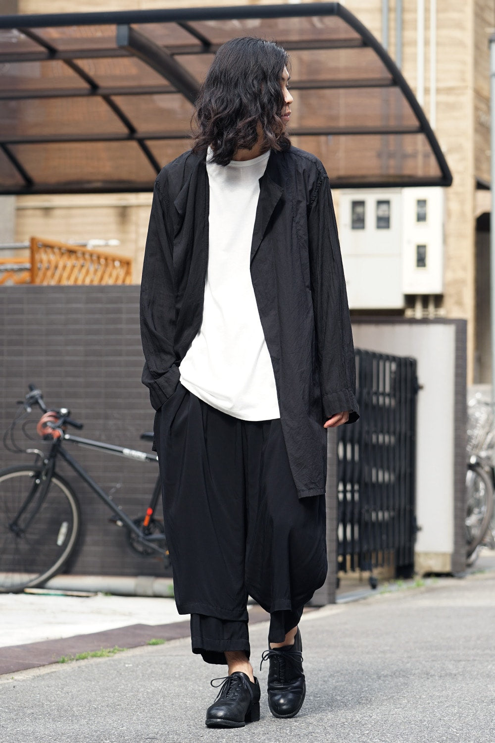 Left Front Double Switching Shirt