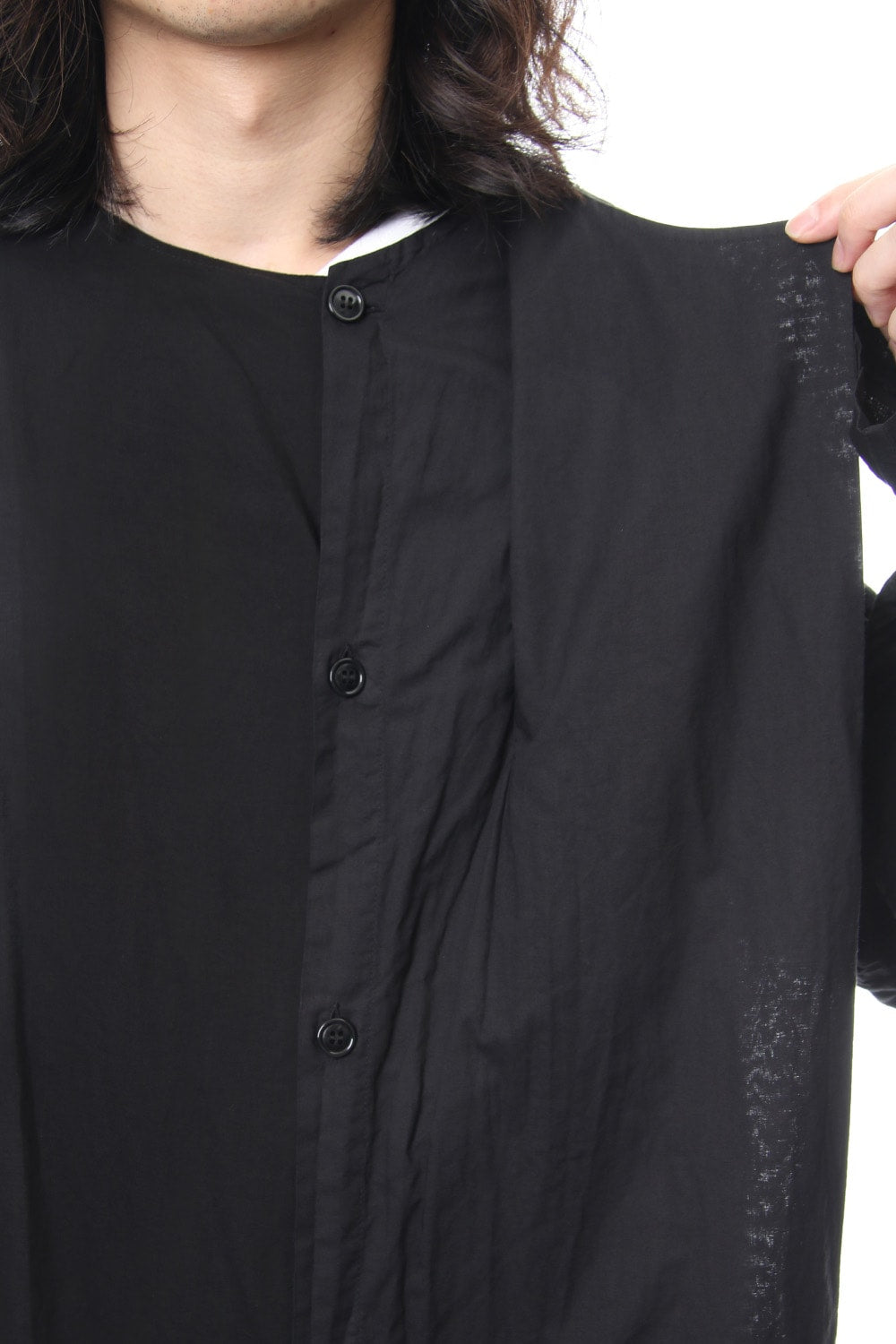 Left Front Double Switching Shirt