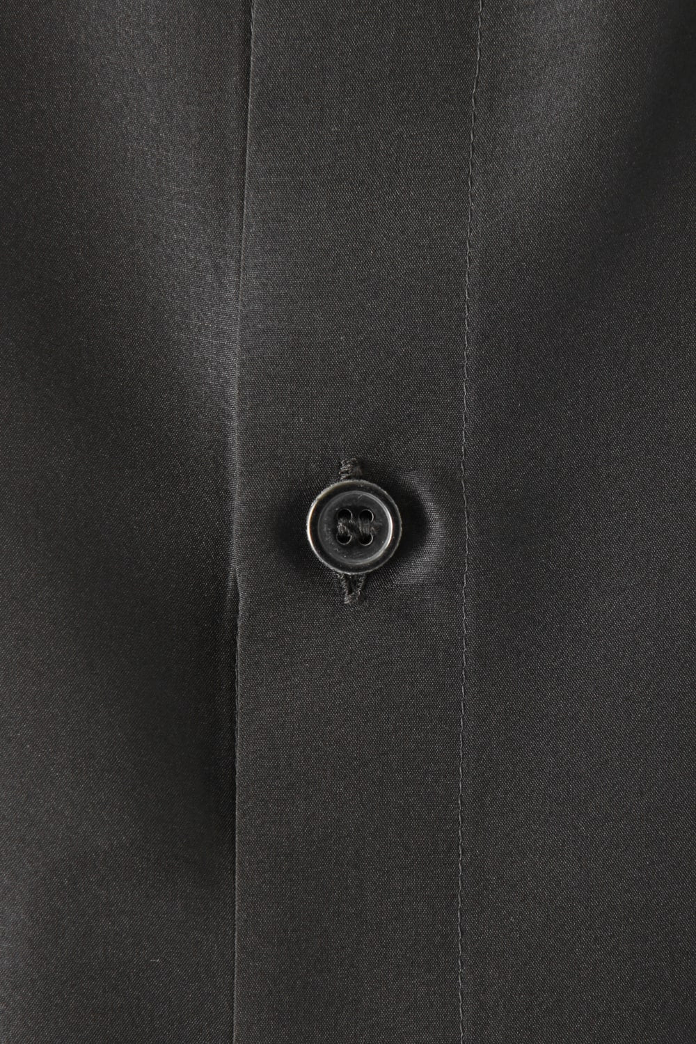 Hidden Collar Button Silk Shirt