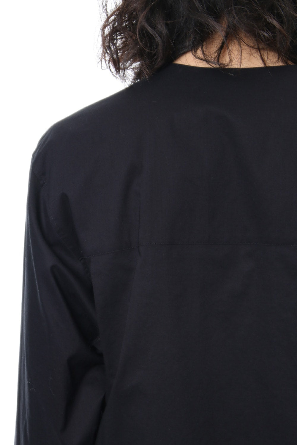 No Collar Long Sleeve Shirt