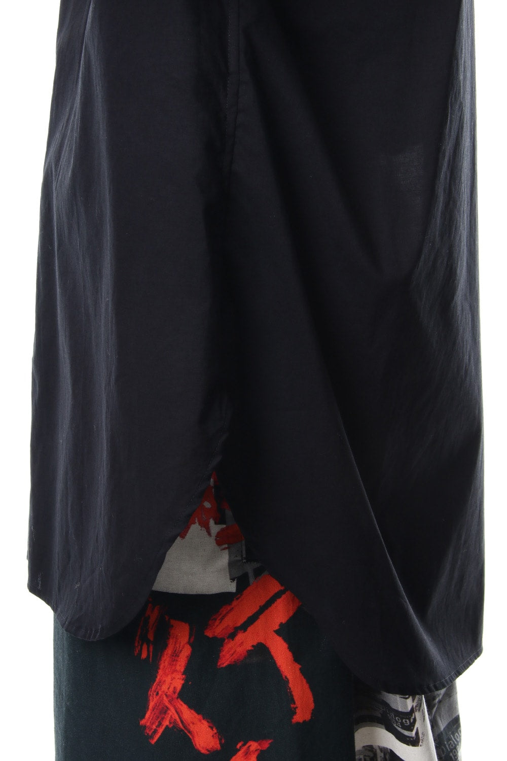 No Collar Long Sleeve Shirt