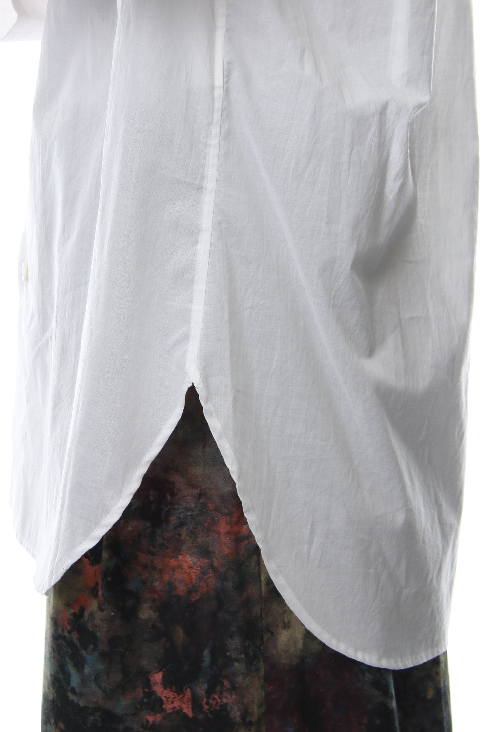 No Collar Long Sleeve Shirt