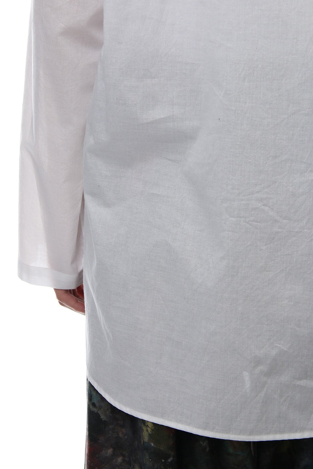 No Collar Long Sleeve Shirt