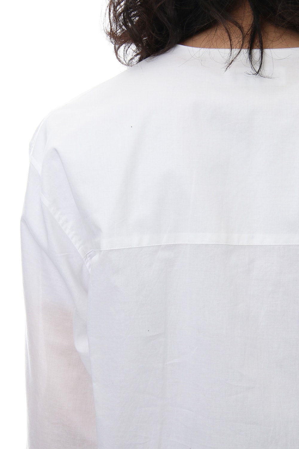 No Collar Long Sleeve Shirt