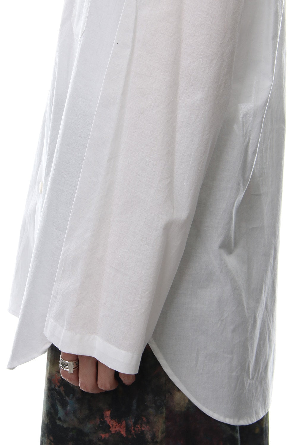 No Collar Long Sleeve Shirt