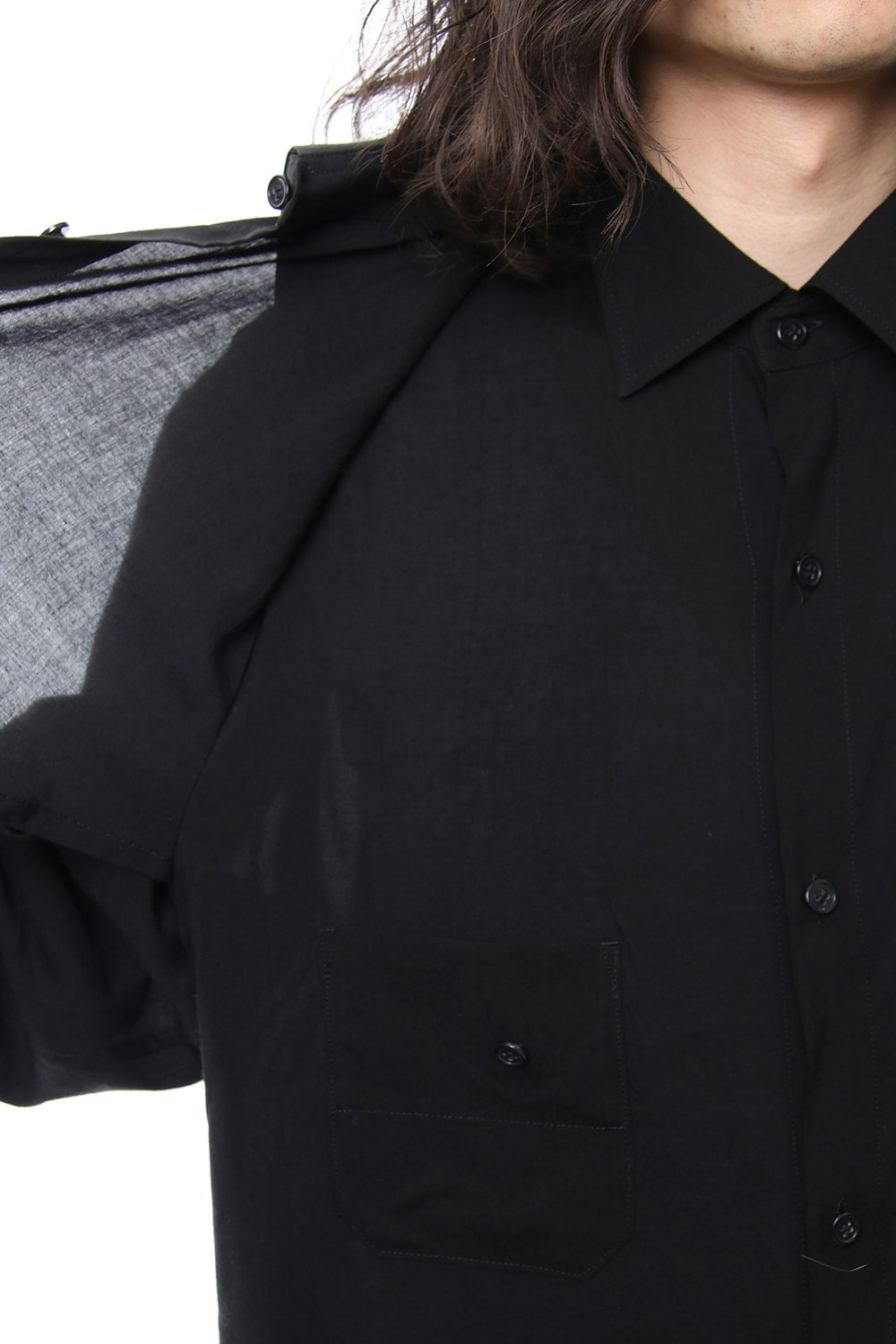 Double Collar Long Sleeve Shirt