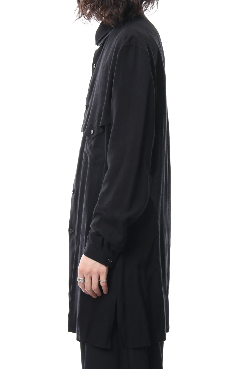 Double Collar Long Sleeve Shirt