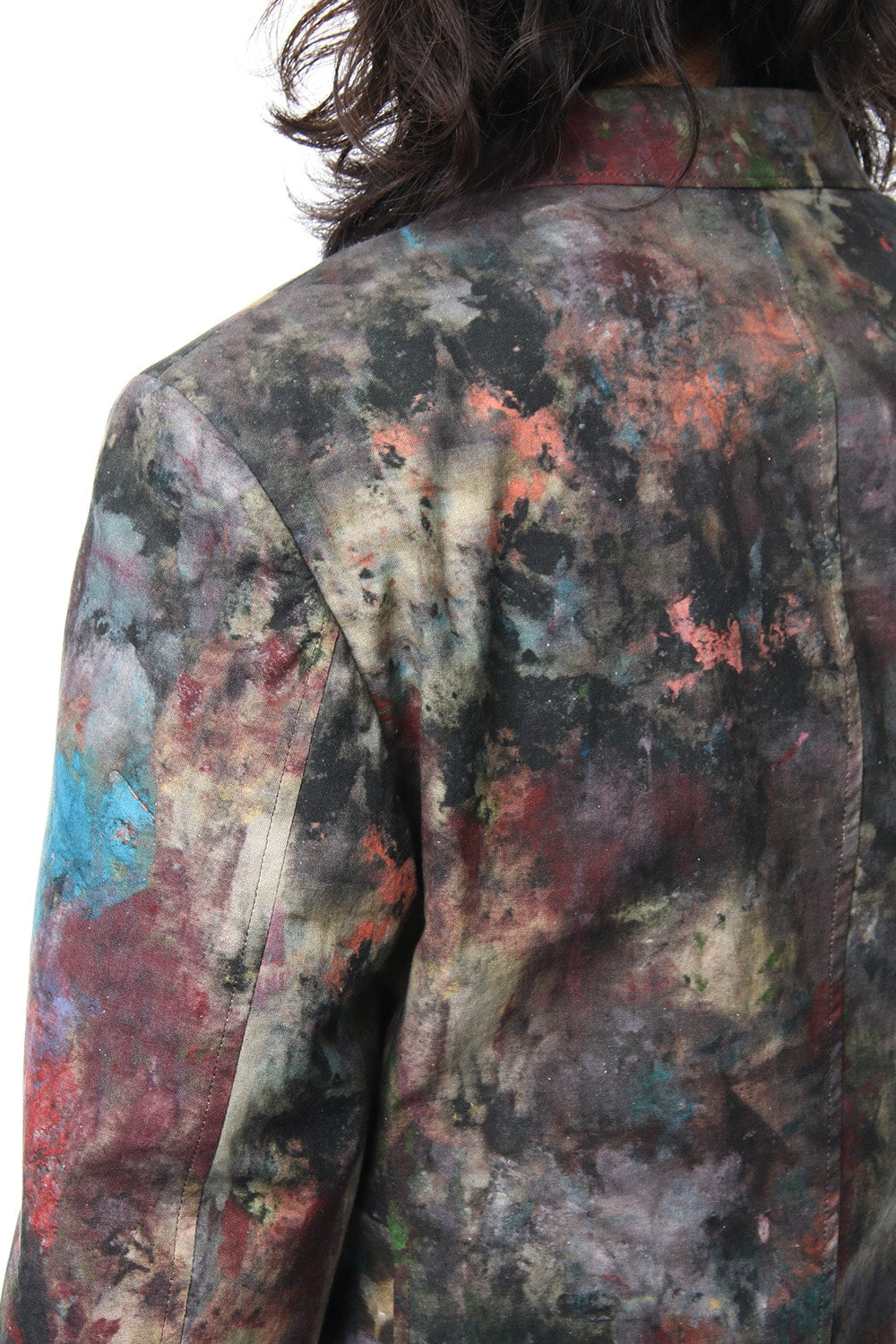 3 Buttons Paint Print Jacket