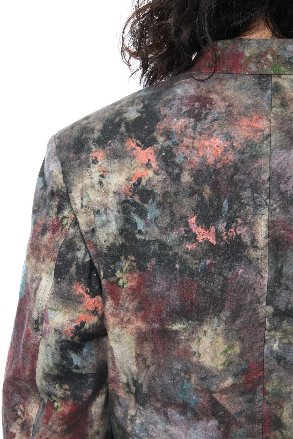 3 Buttons Paint Print Jacket