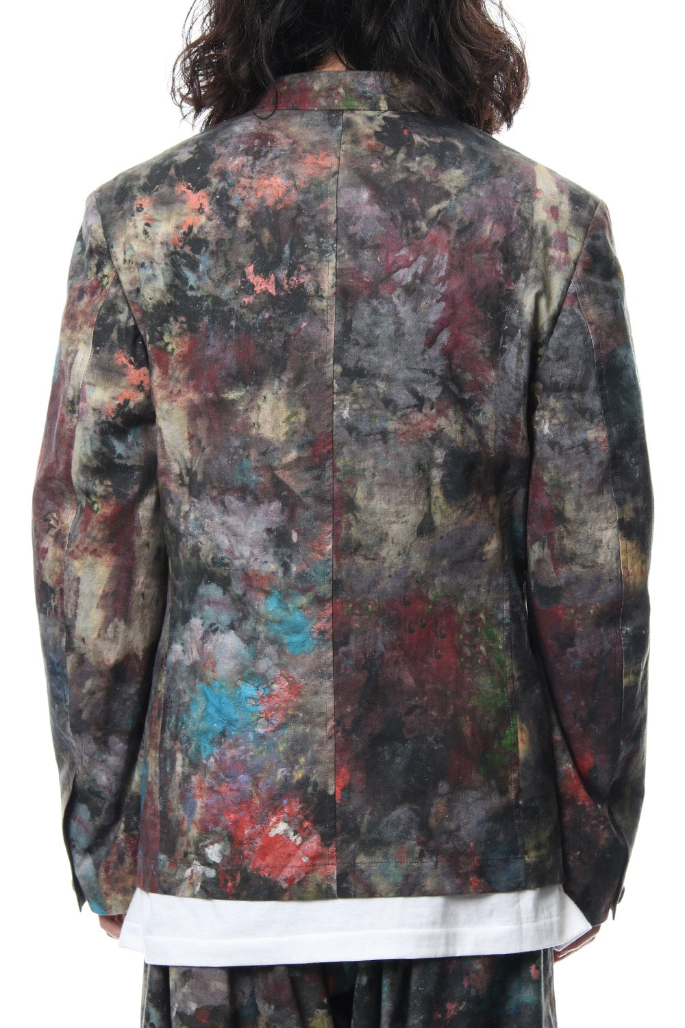 3 Buttons Paint Print Jacket