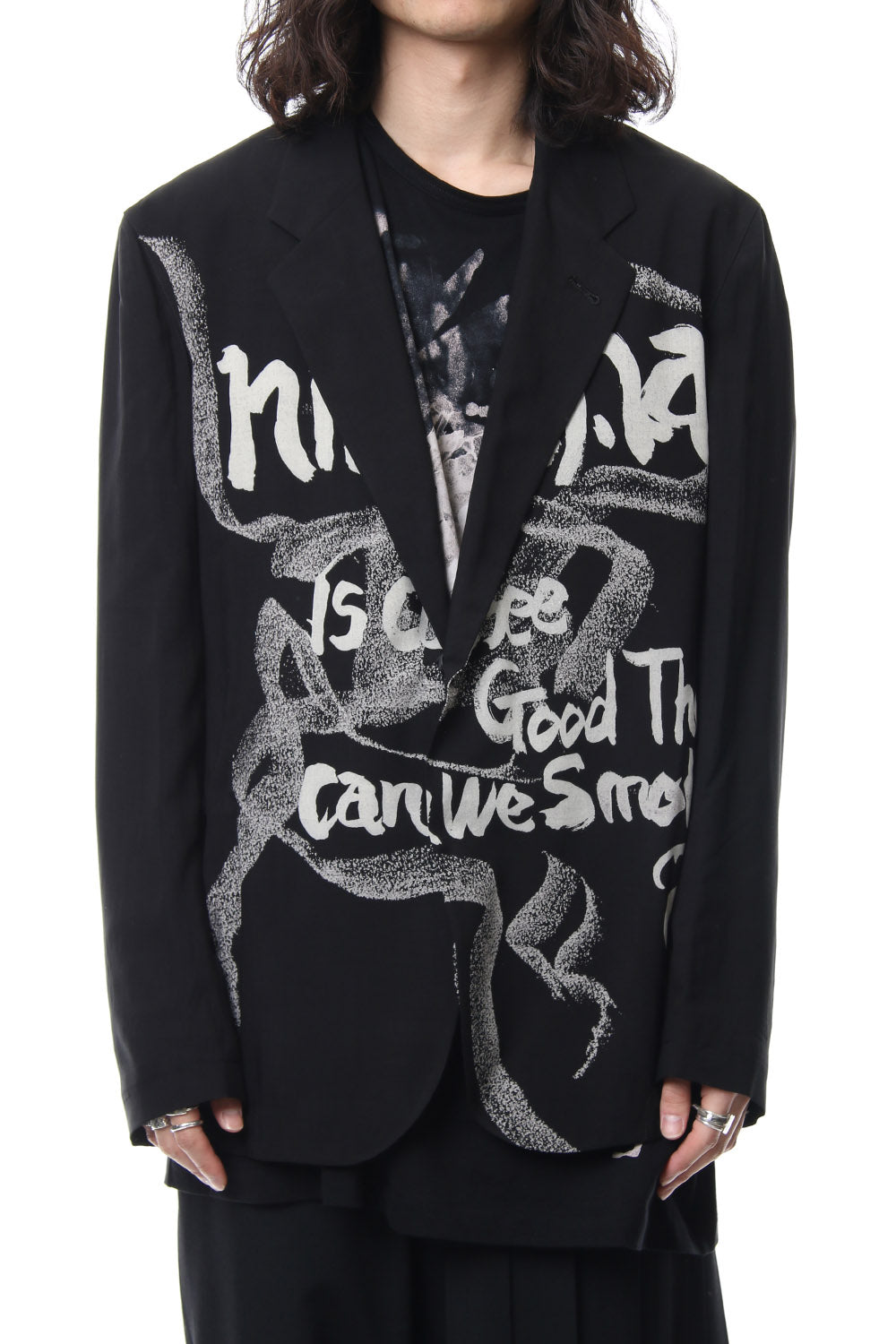 Right Pocket Discharge Print Jacket