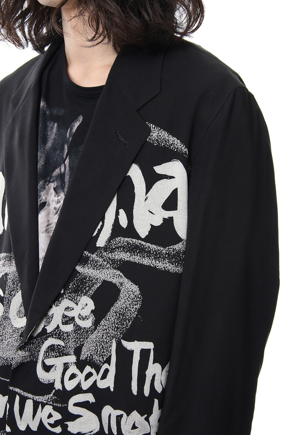Right Pocket Discharge Print Jacket