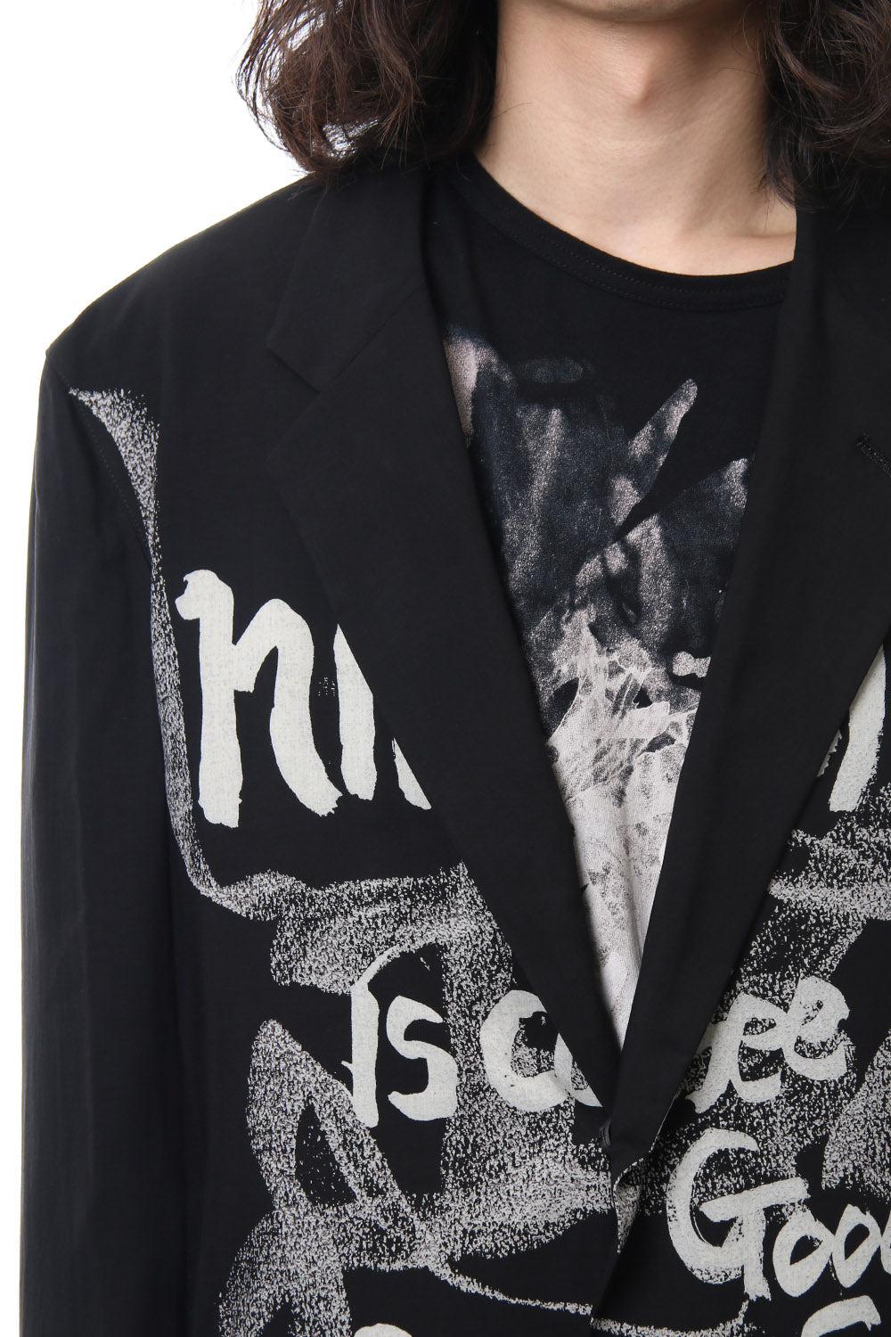 Right Pocket Discharge Print Jacket