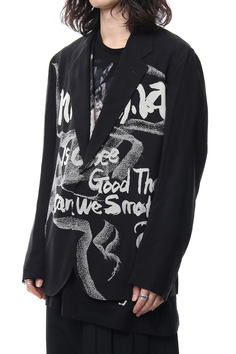 Right Pocket Discharge Print Jacket