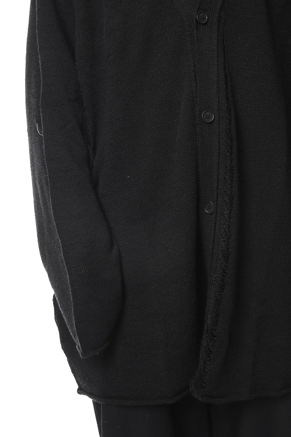 Damage Knit Design Cardigan 