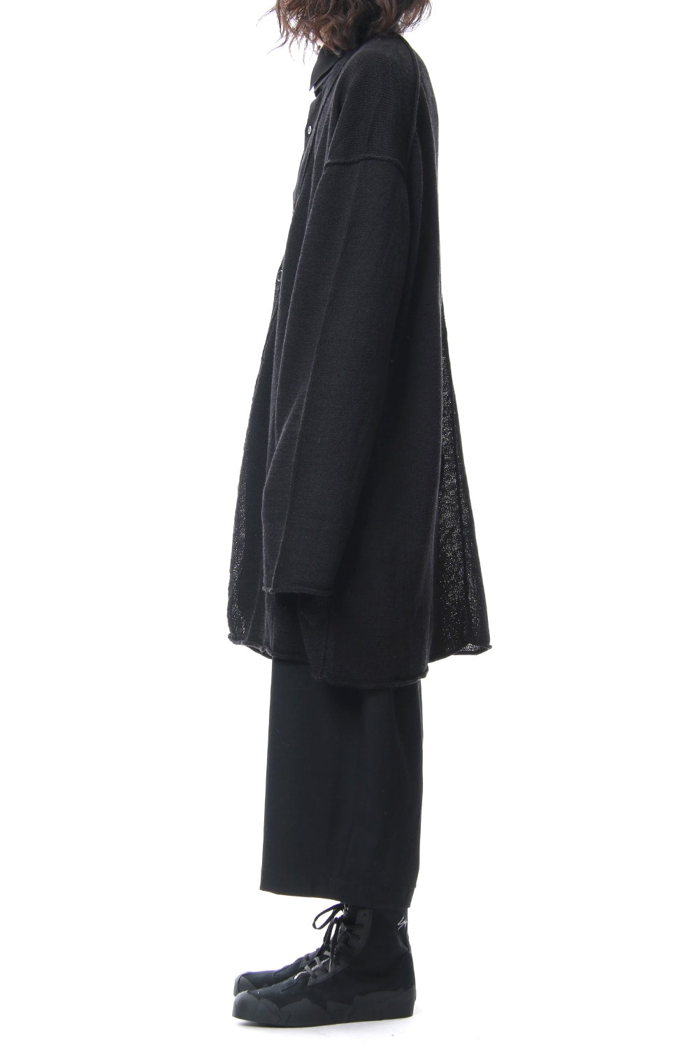 Damage Knit Design Cardigan 