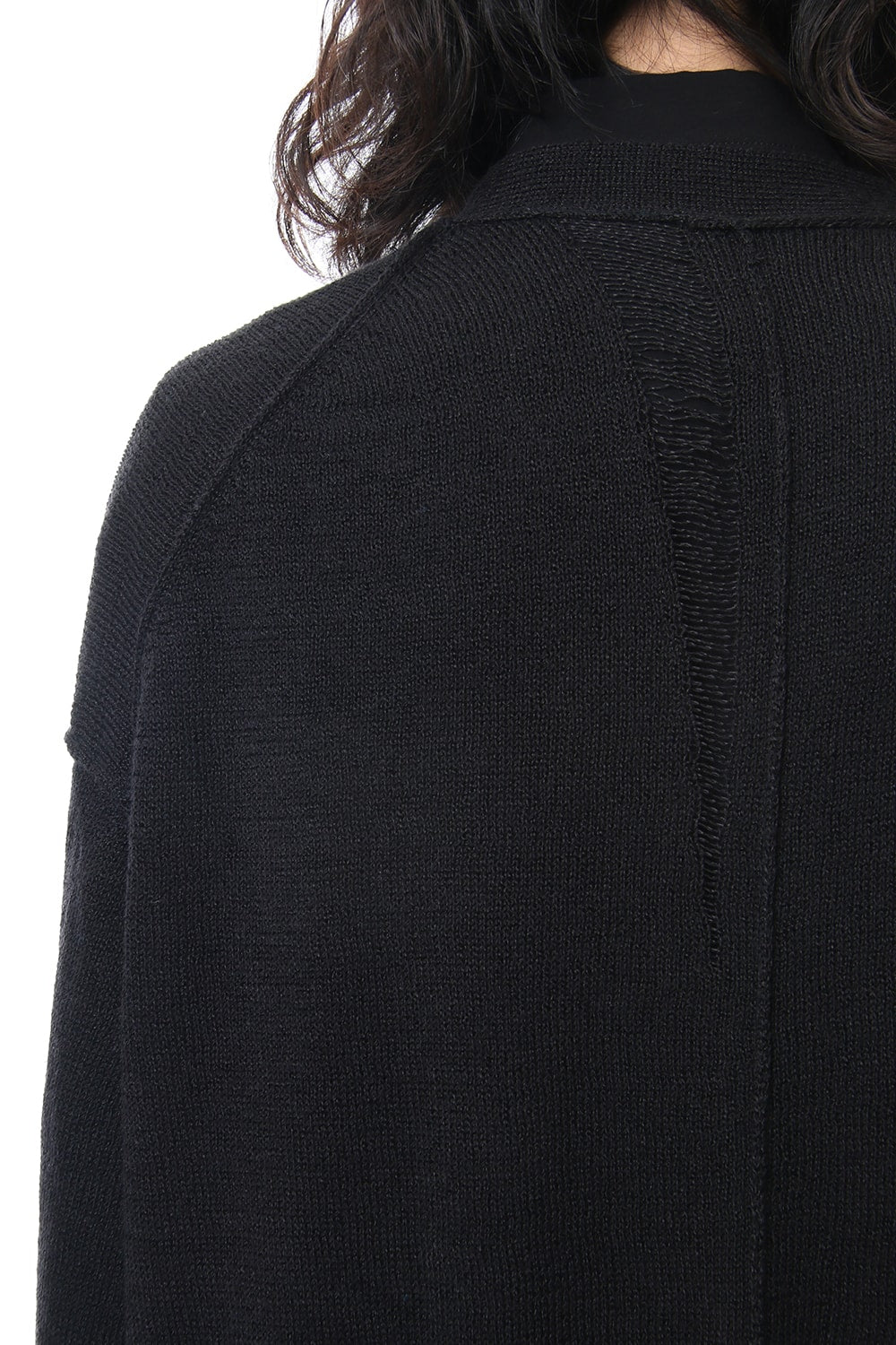 Damage Knit Design Cardigan 